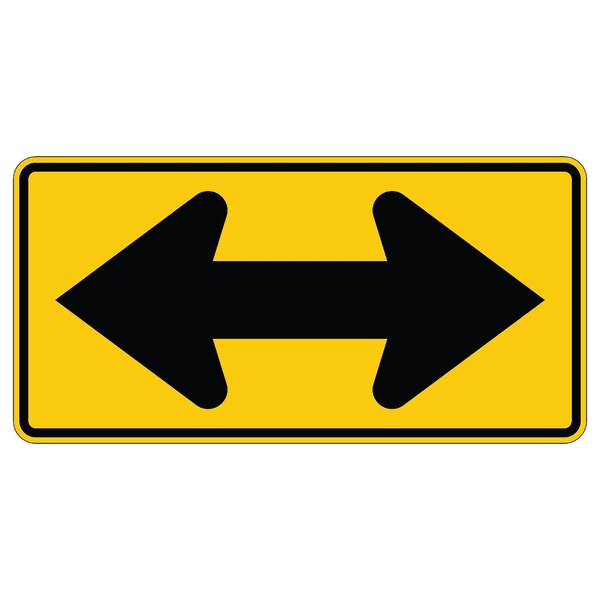 Sign Solutions Usa 18 in Height, 36 in Width, Aluminum, Horizontal Rectangle DUS08DYE3618W1-7 - main